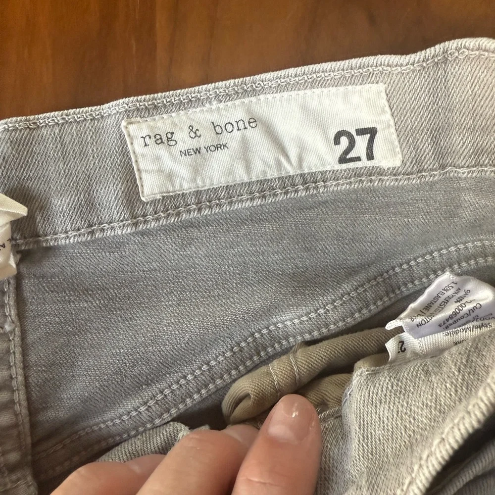 Rag and Bone Andi Women's Gray Jeans SZ 27 - Picture 2 of 6